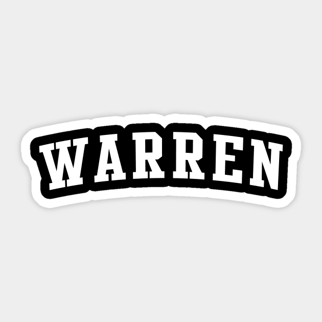 Warren Sticker by Novel_Designs